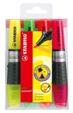 Textmarker Luminator 4er Etui sort.