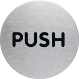 Hinweisschild PUSH