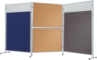 Stellwand Filz 30 x 120 cm blau