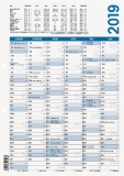 Arbeitstagkalender A4 29,7x21 cm, 2020 / Hochformat # 906-0000,