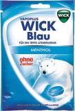 WICK Blau Halsbonbons ohne Zuck. 75g