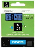 Dymo Etikettenband 45806 19mm/7m sw/bl