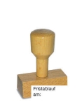 Stempel Fristablauf am: