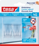 tesa Powerstrips Klebehaken für Glas, tr