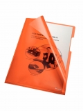 Aktenhülle, DIN A4, orange, PVC-Folie, 1