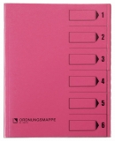 bene Ordnungsmappe83600 A4 6-teilig rosa