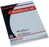 Briefblock, DIN A4, 50 Blatt, liniert, h