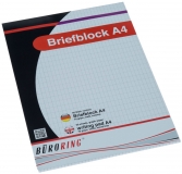 Briefblock, DIN A4, 50 Blatt, rautiert,