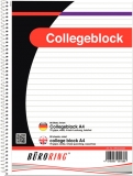 Collegeblock, DIN A4, 80 Blatt, liniert,