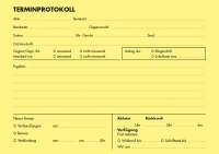 Terminzettel BLOCK, A5, quer, gelb, gelo