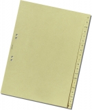 Register Tauenpapier A-Z, A4 chamois, 20