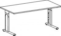 Schreibtisch Flex, (H x B x T) 680-820 x