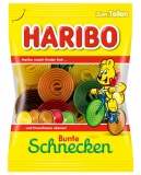 Haribo Bunte Schnecken 175g Fruchtgummi, Frucht u. Cola Geschmack,