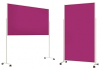 Moderationstafel VarioPin 1000 x 1800 mm, pink, Filz,