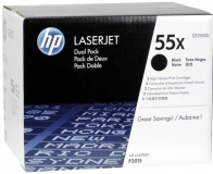 Doppelpack Toner Cartridge 55X, für HP D