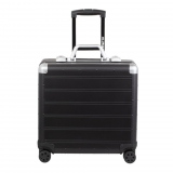 Business Trolley Koffer GEMINI,schwarz 360° Leichtlaufdoppelrollen,Tragegriff,