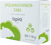 Tapira Spülmaschinentabs mit Kalk- block