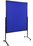 Moderationswand Premium Plus, 150x120cm, marineblau, Hochformat,