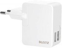 Reisenetzteil 2x USB 12 Watt, weiø, Schn