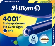 Pelikan Tintenpatr TP6 301178 blau VE6