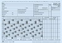 Urlaubs- und Fehltagekarten A5 quer mit