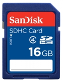 SDHC Speicherkarte, Kapazität 16 GB für