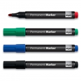 Permanent Marker sortiert 4er Pack Runds