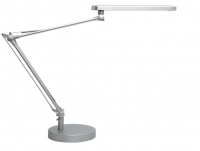 Tischleuchte MAMBO LED, 7W, dimmbar metallgrau, Höhe: 30-75 cm, Schalter,