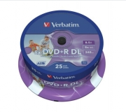 VERBATIM DVD+R 8,5GB (25) 8X/SPINDEL/DOU