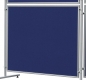 Stellwand Filz 150 x 120 cm blau