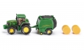 John Deere Traktor mit Ballenpresse aus Metall und Kunststoff,