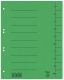 Trennblätter A4 vollfarbig grün mit Besc