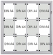 Aluminium-Schaukasten Security für 12x D