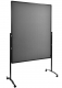 Moderationswand Premium Plus, 150x120cm, grau, Hochformat,