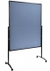 Moderationswand Premium Plus, 150x120cm, blau/grau, klappbar,,