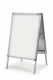 NOBO PLAKATSTÄNDER A1 SILBER 1145X656X75