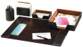 Elegantes Schreibtisch-Set Kunstleder br