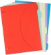 Smartfolder A4, Karton matt, 6er Pack sortiert, bis 80 Blatt, 4fach Lochung,